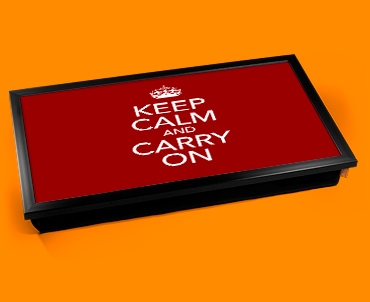 Keep Calm Carry On Laptop Lap Tray