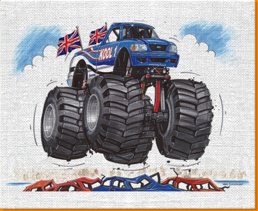 Monster Truck Canvas Art Print