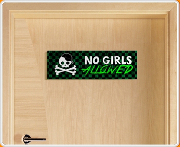 No Girls Allowed Children's Bedroom Door Sign