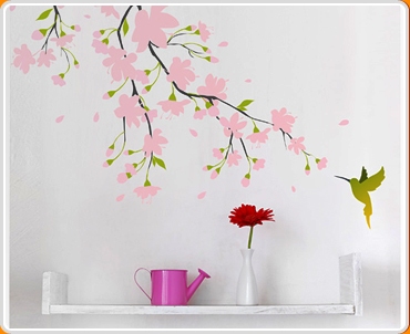 Pink Blossom Wall Sticker