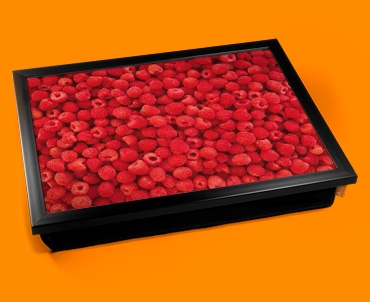 Raspberries Cushion Lap Tray