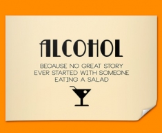 Alcohol Typography Poster