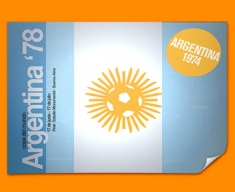 Argentina 74 Flag Poster