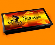 BMX Personalised Childrens Name Cushioned Laptop Lap Tray