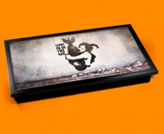 Banksy Bomb Hug Laptop Tray