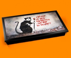 Banksy Out of Bed Rat Laptop Tray