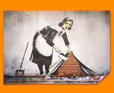 Banksy Street Maid Poster