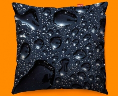 Black Rain Funky Sofa Cushion 45x45cm