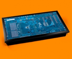 Blue Circuitboard Laptop Lap Tray
