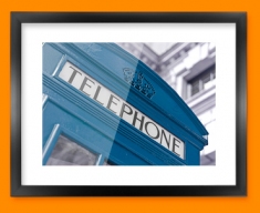 Blue Telephone Box Framed Print