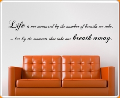 Breath Away Quote Wall Sticker