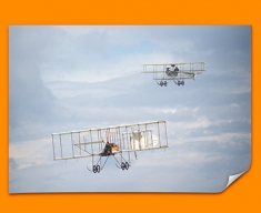 Bristol Boxkite and Avro Triplane Plane Poster