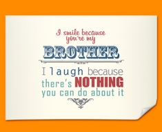 Brother Typography Poster