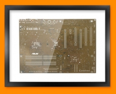 Brown Circuitboard Framed Print