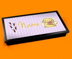 Bunny Personalised Childrens Name Cushioned Laptop Lap Tray