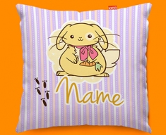 Bunny Personalised Childrens Name Sofa Cushion