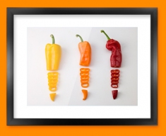 Chopped Chillies Framed Print