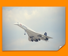 Concorde BAC Front Plane Poster