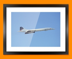 Concorde BAC Side Plane Framed Print