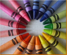 Crayons Canvas Art Print