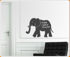 Elephant Chalkboard Wall Sticker