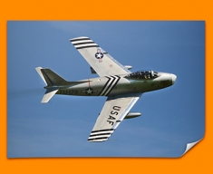 F 86 Sabre North American Aviation Plane Poster