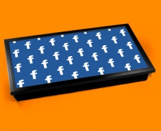 Facebook Pattern Laptop Tray