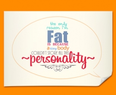 Fat Typography Poster