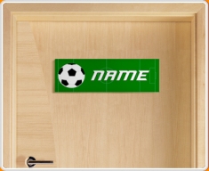 Football Personalised Name Children's Bedroom Door Sign