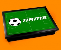 Football Personalised Childrens Name Cushion Lap Tray
