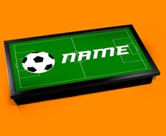 Football Personalised Childrens Name Cushioned Laptop Lap Tray