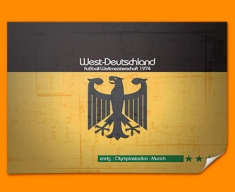 Germany 74 Flag Poster