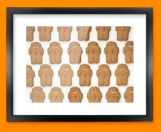 Gingerbread Men Framed Print