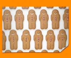 Gingerbread Men Poster