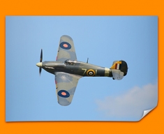 Hurricane Hawker Plane Poster