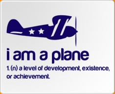 I am a Plane Quote Wall Sticker
