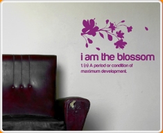 I am the Blossom Quote Wall Sticker