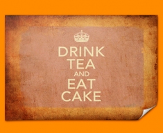 Keep Calm Vintage Drink Tea Poster