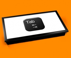 Key Tab Black Laptop Tray
