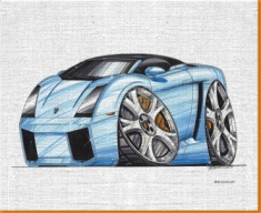 Lamborghini Spyder Canvas Art Print