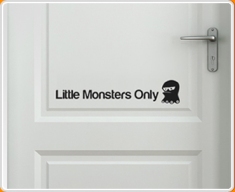 Little Monsters 2 Door Sticker