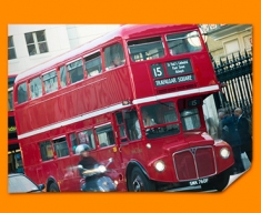 London Bus Poster