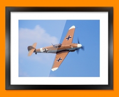Me 109 Messerschmitt Plane Framed Print