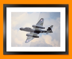 Meteor Gloster Plane Framed Print