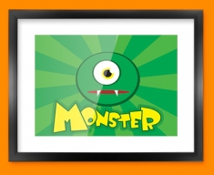 Monster Framed Print