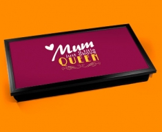 Mum Queen Typography Laptop Tray