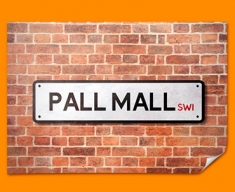 Pall Mall UK Street Sign Poster