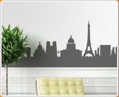 Paris Skyline Wall Sticker