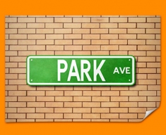 Park Ave US Street Sign Poster