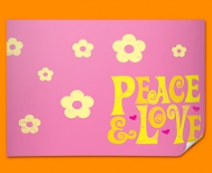 Peace and Love Poster